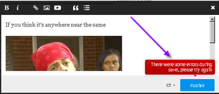 Illustration for article titled Anyone else getting this error today?